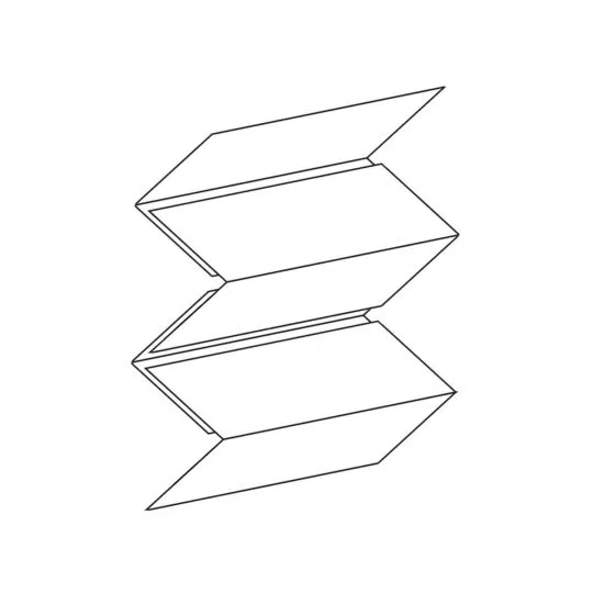 essuie-mains pliés en V – Image 2