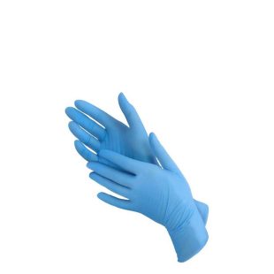 Gants-nitrile-bleu